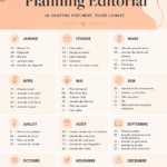 Femme utilisant un ordinateur pour créer un planning éditorial clair et coloré