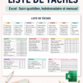 Modèle de liste de tâches sur Excel pour une meilleure organisation