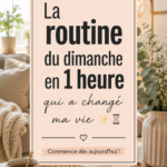 Femme prenant un moment de détente pendant sa routine dominicale