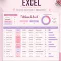 Tableau de bord Excel pour la gestion budgétaire avec graphiques et données financières.