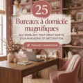 Un bureau moderne à domicile avec un style épuré et élégant.