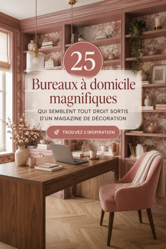 Un bureau moderne à domicile avec un style épuré et élégant.