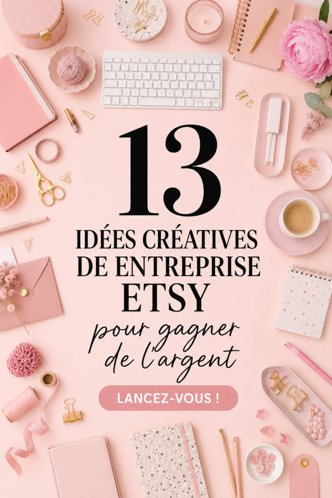 Idées de business créatif sur Etsy pour femmes
