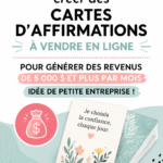 Un ensemble de cartes d'affirmations colorées étalées sur une table.