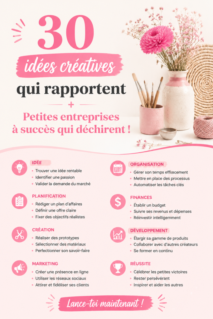 Image d'arts et crafts colorés pour générer des revenus supplémentaires