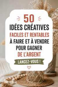 Un ensemble de créations artisanales prêtes à être vendues sur Etsy, affichant la diversité et la créativité des produits.