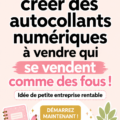 Une sélection d'autocollants numériques colorés et créatifs pour vente en ligne.