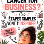 Femme rêveuse inspirée par des idées de création d'entreprise.