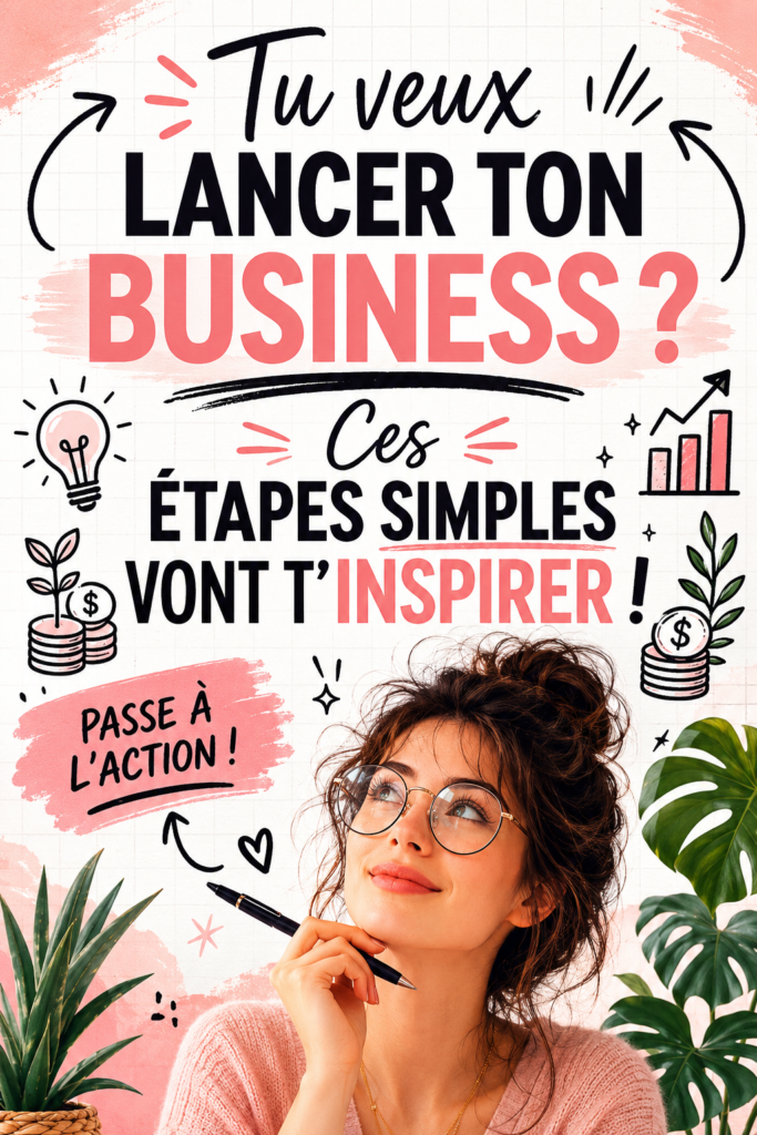 Femme rêveuse inspirée par des idées de création d'entreprise.