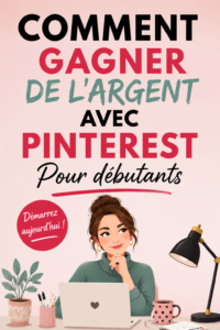Femme utilisant son ordinateur pour gérer son compte Pinterest afin de gagner de l'argent.
