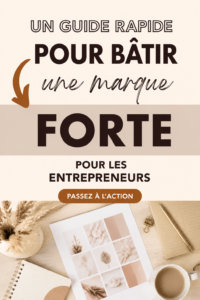 Illustration d'un guide pratique sur la construction d'une marque.