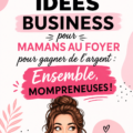 Collage d'images de mamans travaillant à domicile sur leurs activités