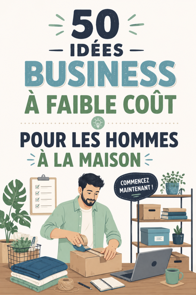 Femme travaillant sur son projet entrepreneurial à domicile, entourée de fournitures de bureau.