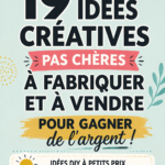 Un aperçu coloré de créations faites main sur une table de travail