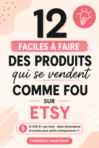 Femme créant des objets artisanaux pour sa boutique Etsy, avec une ambiance chaleureuse.