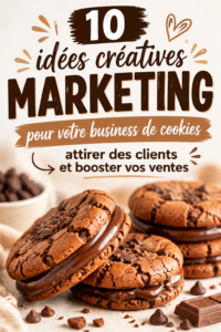Un assortiment de biscuits faits maison joliment présentés pour une entreprise de biscuits.