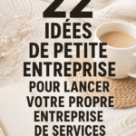 Une femme réfléchissant aux idées de petites entreprises à lancer.