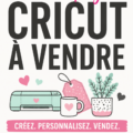 Des créations Cricut modernes et colorées prêtes à être vendues
