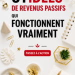 Une femme joyeuse consultant des idées de revenus passifs sur un ordinateur.