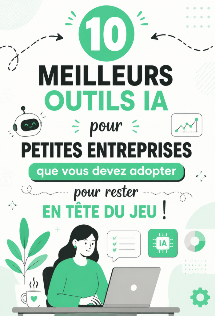 Illustration d'une petite entreprise utilisant des outils d'intelligence artificielle