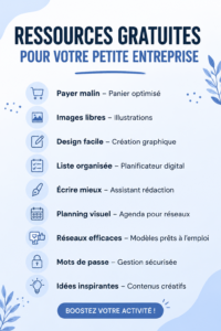 Illustration d'outils numériques pour petites entreprises