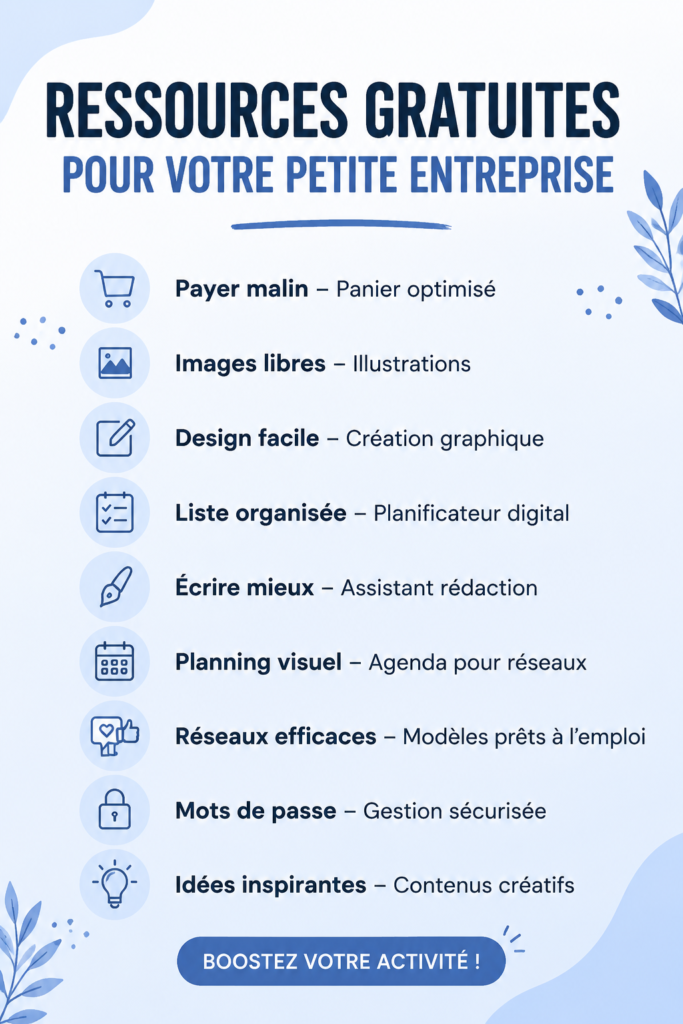 Illustration d'outils numériques pour petites entreprises