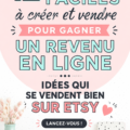 Femme créant des objets faits main à vendre en ligne