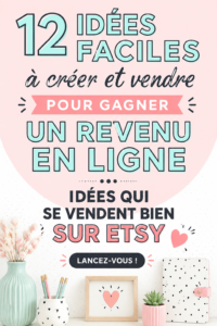Femme créant des objets faits main à vendre en ligne