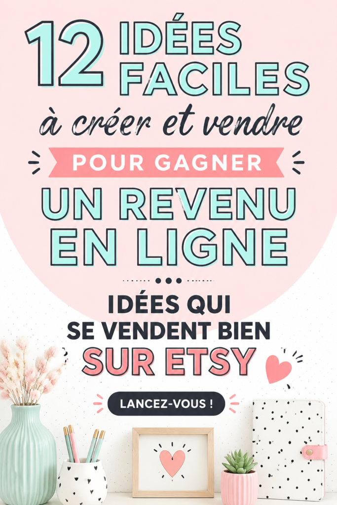 Femme créant des objets faits main à vendre en ligne
