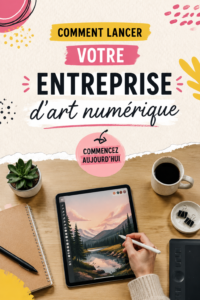 Artiste numérique travaillant sur sa tablette graphique dans un environnement créatif.