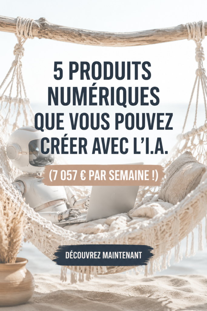 Femme utilisant un ordinateur portable pour créer des produits numériques.