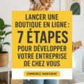 Femme enthousiaste présentant sa boutique en ligne au travail.