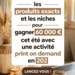 Femme examinant des produits Print on Demand sur son ordinateur.