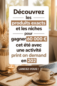Femme examinant des produits Print on Demand sur son ordinateur.