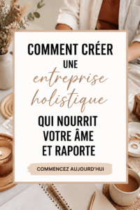 Femme réfléchissant à son projet d'entreprise holistique
