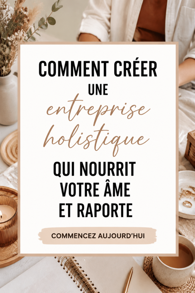 Femme réfléchissant à son projet d'entreprise holistique