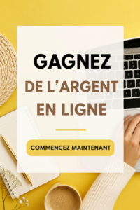 Femme utilisant un ordinateur pour explorer des opportunités de revenus en ligne.
