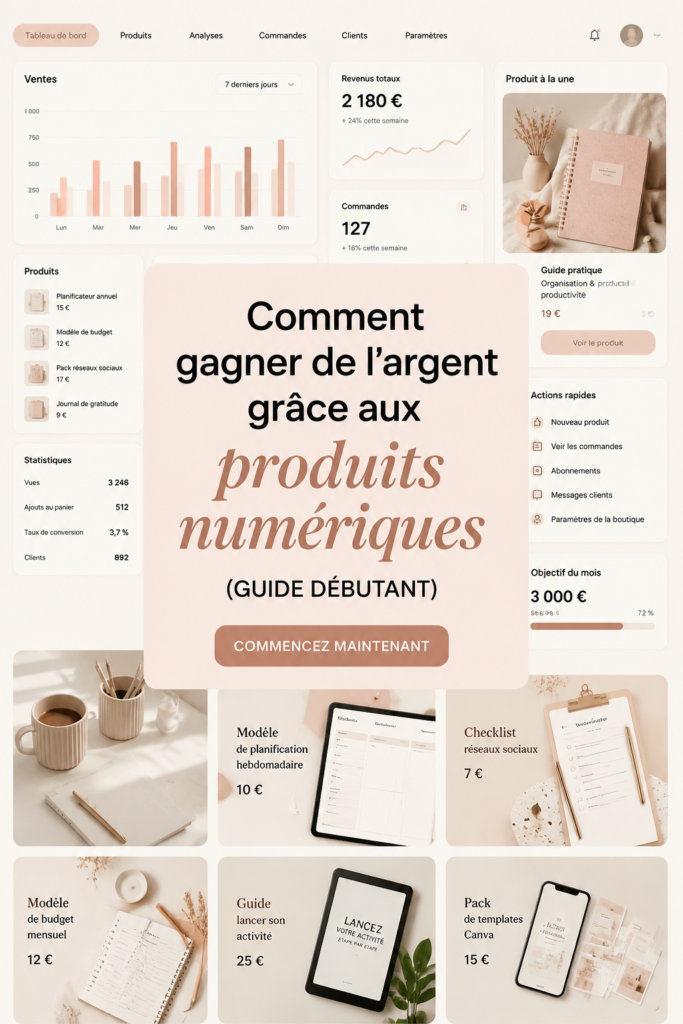Une femme créative travaillant sur son ordinateur pour vendre sur Gumroad.