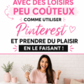 Une femme souriante tenant des créations faites main, symbole de hobbies productifs.