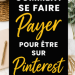Femme en train de créer du contenu sur Pinterest pour gagner de l'argent.