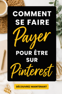 Femme en train de créer du contenu sur Pinterest pour gagner de l'argent.