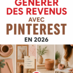 Femme souriante utilisant Pinterest pour des idées créatives et rentables