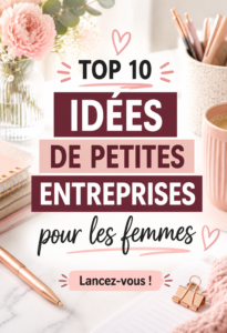 Femme souriante regardant son ordinateur, réfléchissant à ses idées d'entreprise