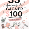 Une femme souriante comptant de l'argent après avoir appliqué des astuces pour gagner 100 $.