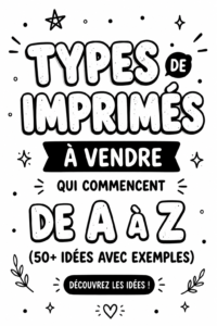 Une sélection colorée d'imprimables à vendre en ligne, comme des calendriers et des listes de tâches.