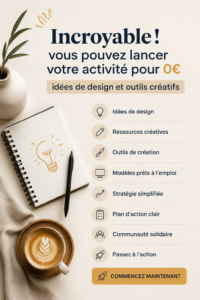 Femme souriante travaillant sur un design pour son entreprise