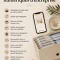Image d'un bureau organisé avec un ordinateur et des reçus numériques.