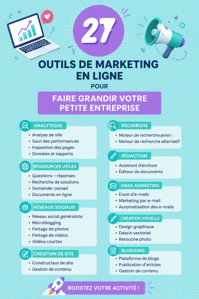 Femme utilisant des outils marketing pour sa petite entreprise