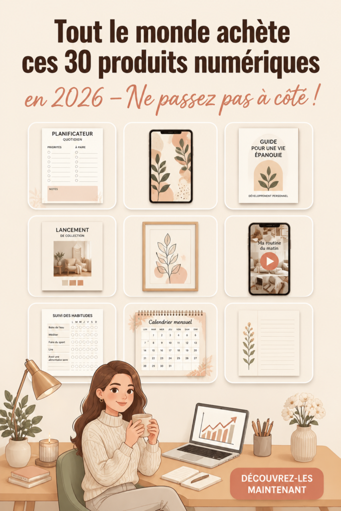 Un collage de différents produits numériques populaires en 2026, dont des appareils et des applications.