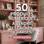 Femme créant des produits numériques sur un ordinateur portable